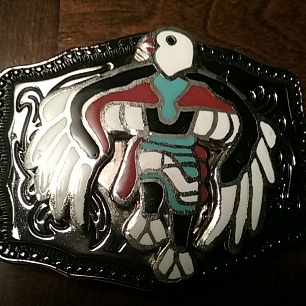 Vintage Zuni Belt Buckle